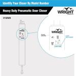 Wright ProductsHeavy Duty Pneumatic Screen and Storm Door Closer, White (V150WH)