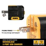 DEWALT 2-Port Worksite USB Charger (131 0849 DW2)