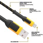 DEWALT4 ft. Reinforced Braided Cable for Lightning (131 1359 DW2)