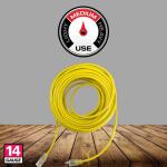 Husky25 ft. 14/3 Medium Duty Indoor/Outdoor Extension Cord with Lighted End, Yellow (73025HY)