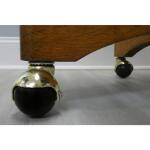 Everbilt 2 in. Black Rubber and Brass Hooded Ball Swivel Stem Caster, 80 lb. Load Rating (49516)