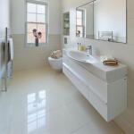 MSI Yulong White 24 in. x 24 in. Polished Porcelain Stone Look Floor and Wall Tile (16 sq. ft./Case) (NPRYULWHI24X24)