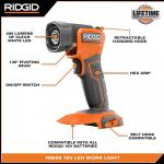 RIDGID(Tool Only) 18V Cordless LED Work Light