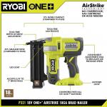 RYOBI (Tool Only)ONE+ 18V 18-Gauge Cordless AirStrike Brad Nailer