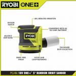 RYOBI(Tool Only) ONE+ 18V Cordless 5 in. Random Orbit Sander