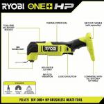 RYOBI (Tool Only) ONE+ HP 18V Brushless Cordless Oscillating Multi-Tool