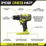 RYOBIONE+ HP 18V Brushless Cordless 1/2 in. Drill/Driver and Impact Driver Kit (PBLCK01K)