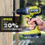 RYOBIONE+ HP 18V Brushless Cordless 1/2 in. Drill/Driver and Impact Driver Kit (PBLCK01K)