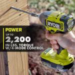 RYOBIONE+ HP 18V Brushless Cordless 1/2 in. Hammer Drill + 1/4 in 4-Mode Impact Driver