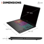 HP OMEN Transcend 14" 120Hz 3K OLED Gaming Laptop - Intel Core Ultra 9, 32GB RAM, NVIDIA RTX 4070, 1TB SSD - Shadow Black