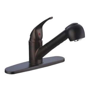 Kitchen Faucet Solid Handle Pull Out Oil Rubbed Bronze