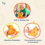 B. toys Interactive Stuffed Animal Cat Wobble 'n' Go - Lolo