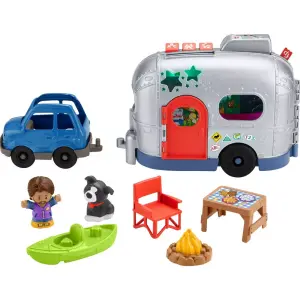 Fisher-Price Little People Light-up Learning Camper Playset