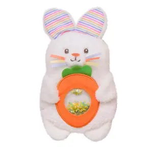 Magic Years 8" Seek and Squish Baby Learning Toy with Beads Bunny