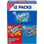 Nabisco (12oz/12ct) Mini Chips Ahoy!, Mini Cookies Mix With OREO Mini & Nutter Butter Bites Snack Pack Variety