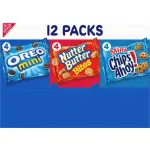 Nabisco (12oz/12ct) Mini Chips Ahoy!, Mini Cookies Mix With OREO Mini & Nutter Butter Bites Snack Pack Variety