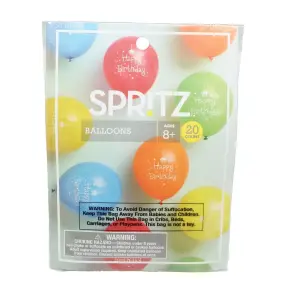 Spritz20-Count Happy Birthday Printed Balloons