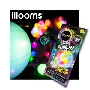 iLLoom Balloon11-Inch LED Light Up Color Changing Punch Balloon