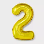 Spritz34-Inch Number 2 Foil Balloon