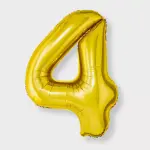 Spritz34-Inch Number 4 Foil Balloon