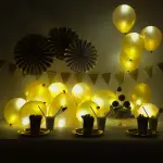 iLLoom Balloon15-Count Gold LED Light Up Balloons