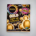 iLLoom Balloon15-Count Gold LED Light Up Balloons