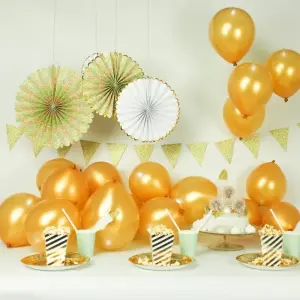 iLLoom Balloon15-Count Gold LED Light Up Balloons