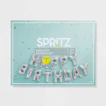 SpritzSilver Happy Birthday Foil Balloon