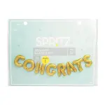 Spritz(14-inch x 157-inch) Gold - Congrats Script Foil Balloon