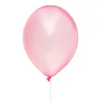 Blue Panda (100 Count) Light Pink 12-inch Metallic Latex Balloons