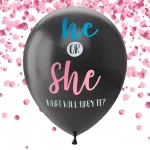 Juvale 2-Pack 36-Inch Diameter Confetti Balloons Gender Reveal Balloon Kit