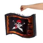 Blue Panda (Small, 12x15.7x3 in) Pirate Pinata Flag