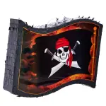 Blue Panda (Small, 12x15.7x3 in) Pirate Pinata Flag