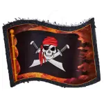 Blue Panda (Small, 12x15.7x3 in) Pirate Pinata Flag