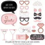 Big Dot of Happiness 20 Count Bride Squad Photo Booth Props Kit