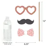 Big Dot of Happiness 20 Count Bride Squad Photo Booth Props Kit