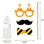 Big Dot of Happiness20 Count Dig It - Construction Party Zone Photo Booth Props Kit