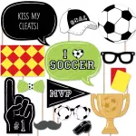 Big Dot of Happiness20 Count - Goaaal - Soccer Photo Booth Props Kit