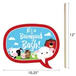 Big Dot of Happiness 20-Count Farm Animals - Baby Shower