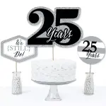 Big Dot of Happiness 15-Set We Still Do - 25th Wedding Anniversary Centerpiece Sticks