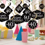 Big Dot of Happiness40-Set Adult 40th Birthday - Gold