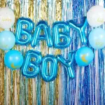 Blue Panda 43 Pieces Blue Baby Boy Balloons