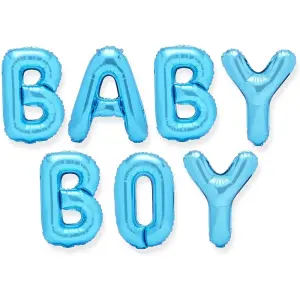 Blue Panda 43 Pieces Blue Baby Boy Balloons