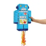 Blue Panda(17 x 11 x 3 In) - Juvale Pull String Robot Pinata Party Decorations