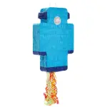 Blue Panda(17 x 11 x 3 In) - Juvale Pull String Robot Pinata Party Decorations