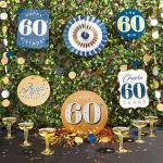 Sparkle and Bash 12-Piece 60th Birthday Party Decoration Pack