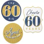 Sparkle and Bash 12-Piece 60th Birthday Party Decoration Pack