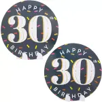 Sparkle and Bash 12-Piece 30th Birthday Party Supplies