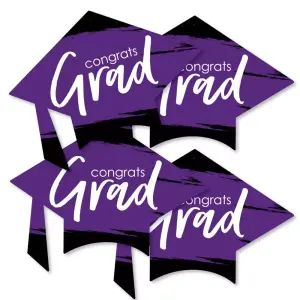 Big Dot of Happiness 20-Set Purple Graduation