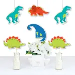 Big Dot of Happiness20-Set Roar Dinosaur Party Essential Kit - DIY Shaped Cut-Outs